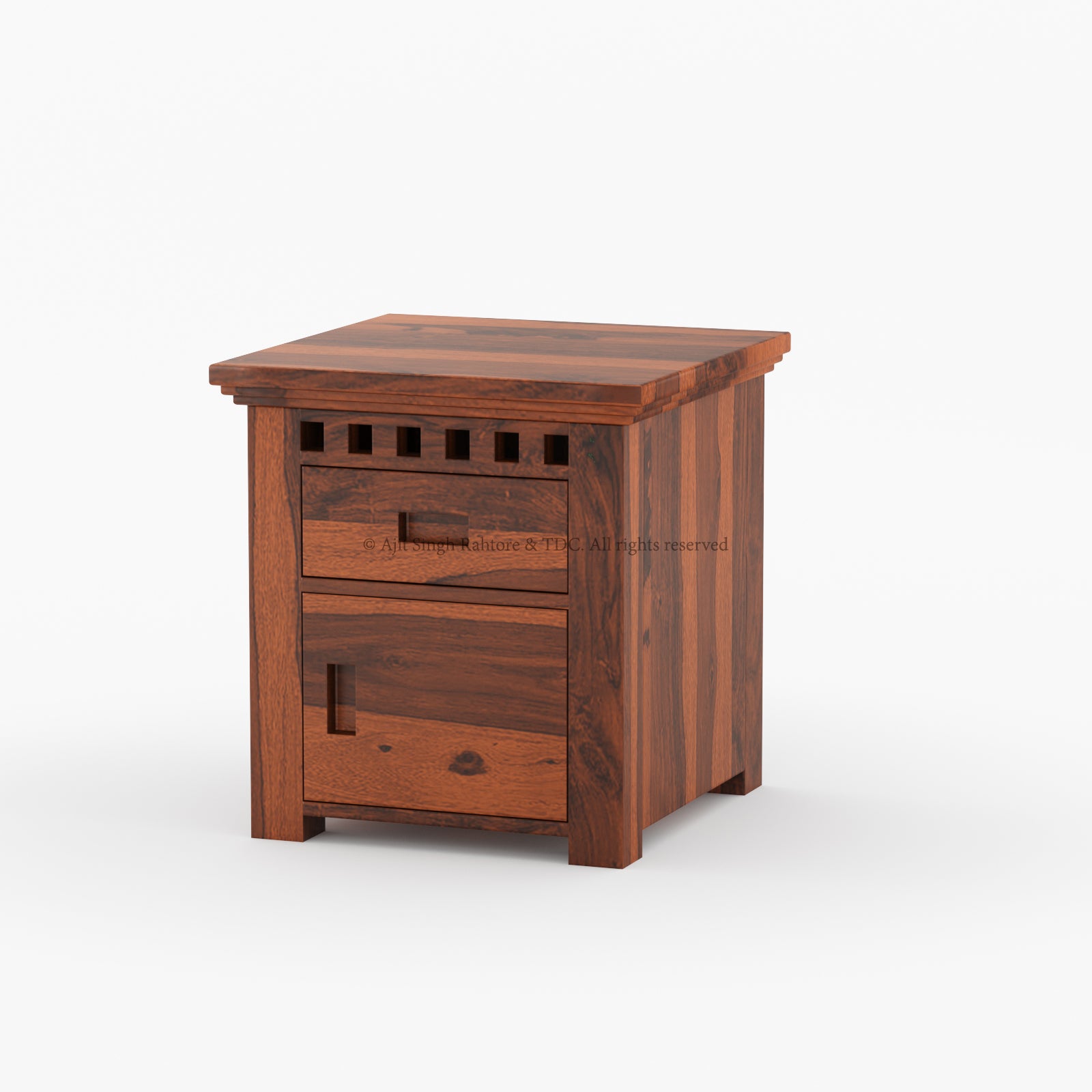 Alameda Night Stand Solid Indian Rosewood