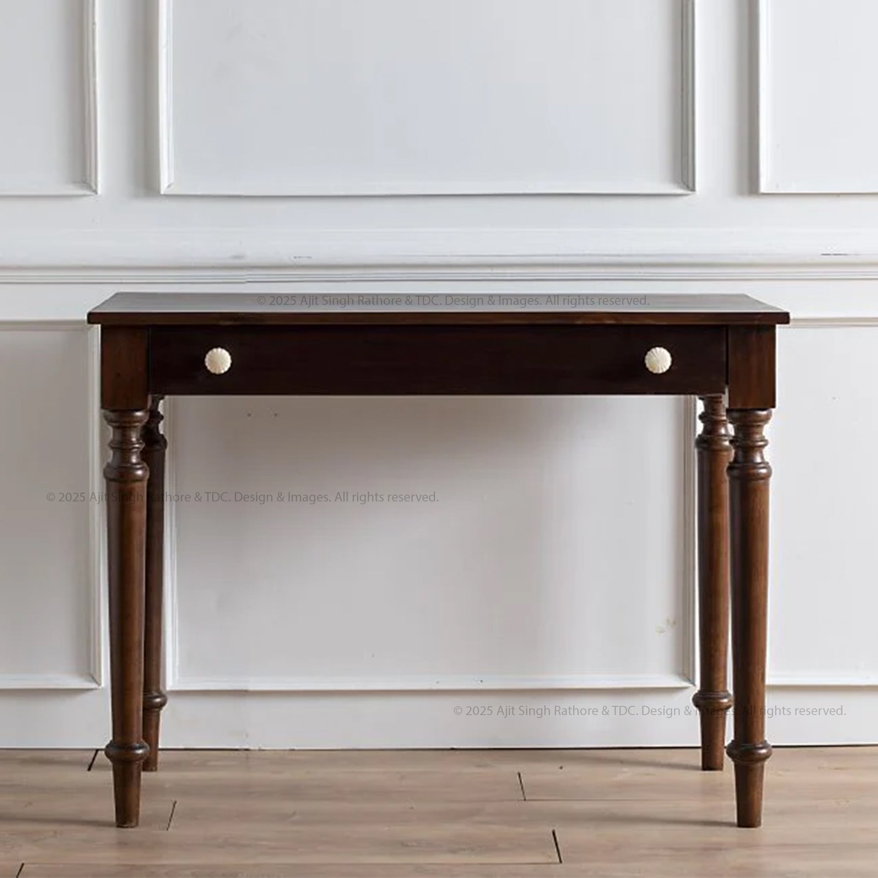 Lockport Minimalist Heirloom Solid Wood Console Table