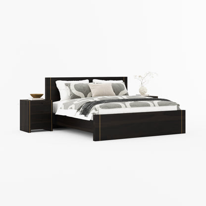 Branson Solid Wood Bedroom Collection with Brass Inlay Detailing