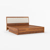 Roselle Storage Bed with Upholstery Headboard