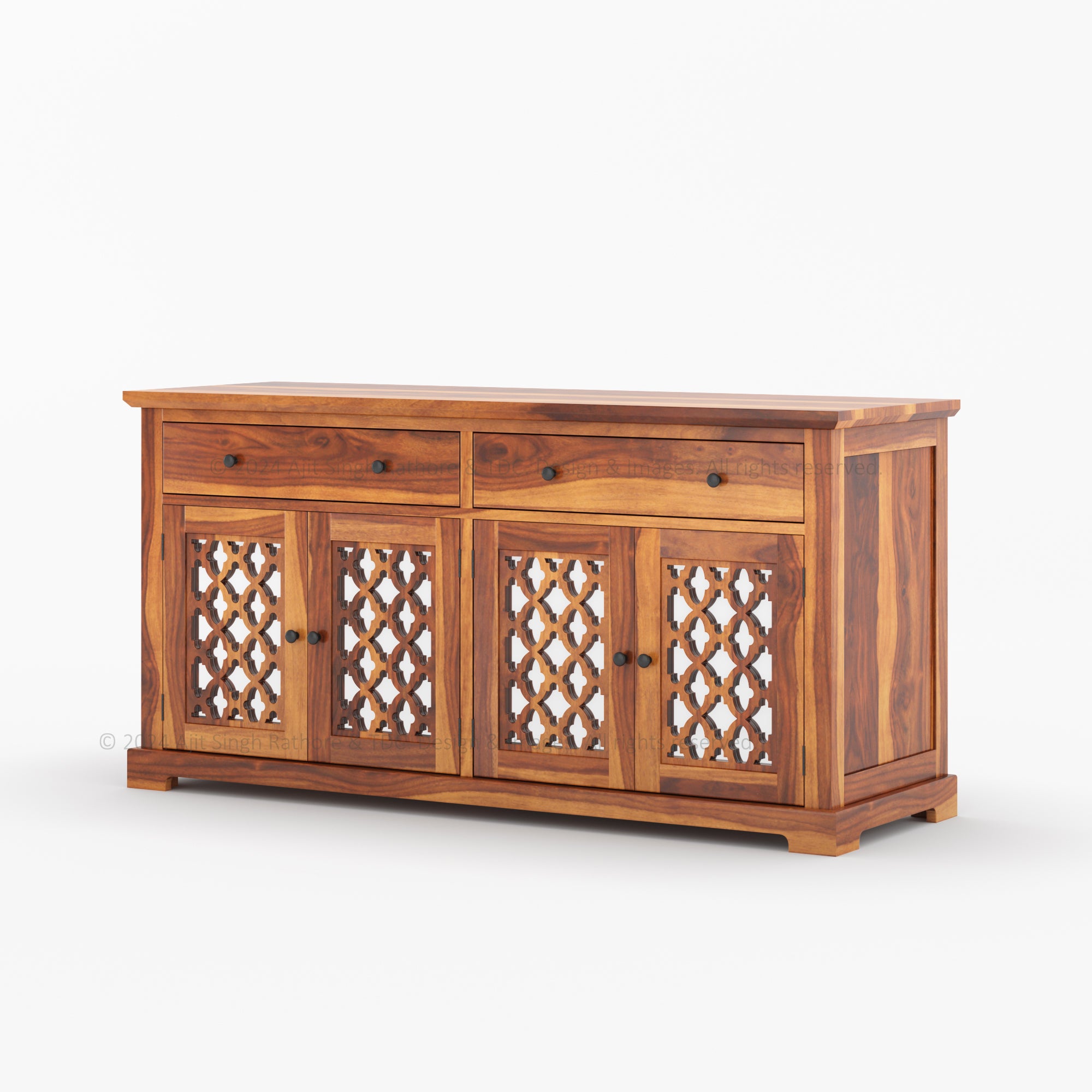 Clanton Solid Wood Buffets Sideboard Cabinet With Drawers