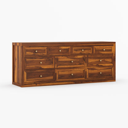 Seward Solid Wood Dresser with Panel Detailing