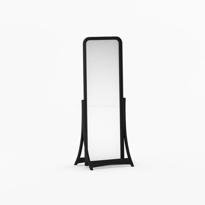 Garland Solid Wood Full-Length Freestanding Dressing Mirror with Rounded Frame