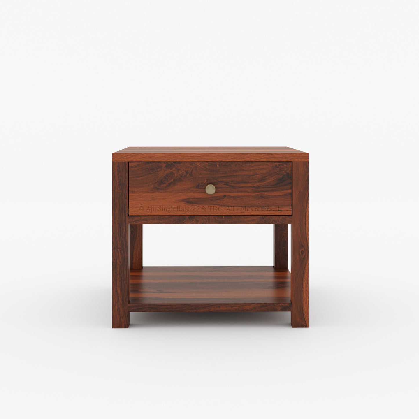 Bakersfield Solid Wood Night Stand with Drawer