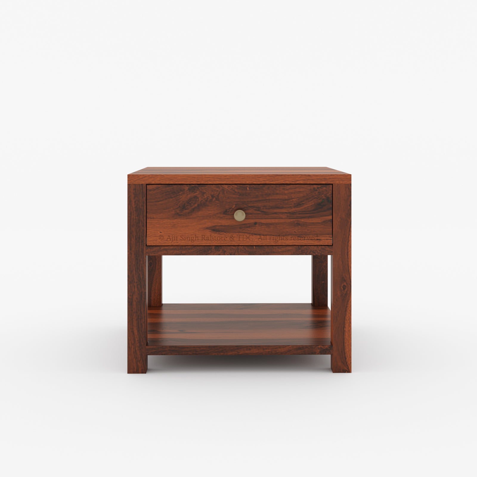 Bakersfield Solid Wood Night Stand with Drawer