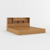 Elizabeth Teak Wood Platform Bookcase Bed