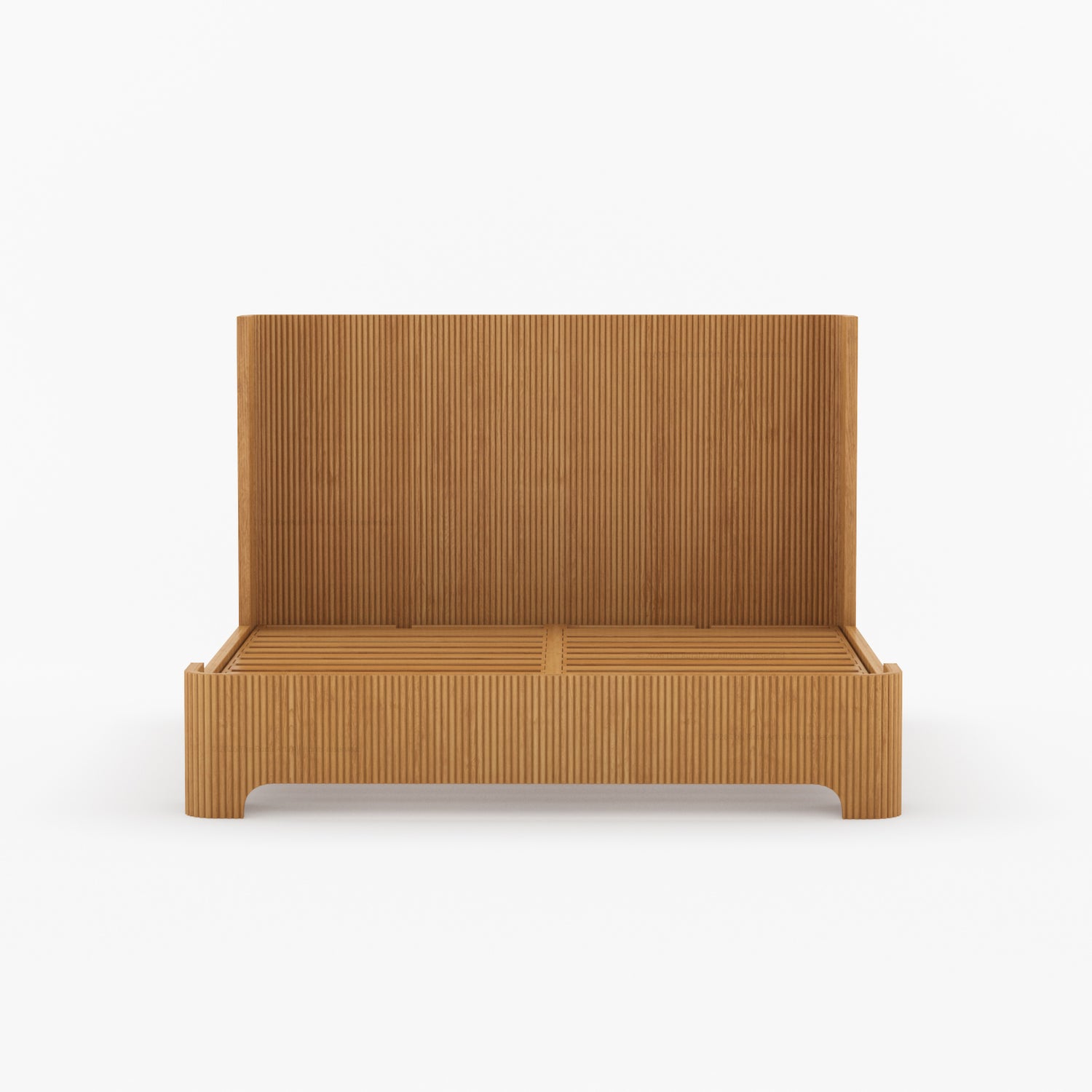 Bartow Modern Solid Wood Bedroom Set with Fluted Detailing
