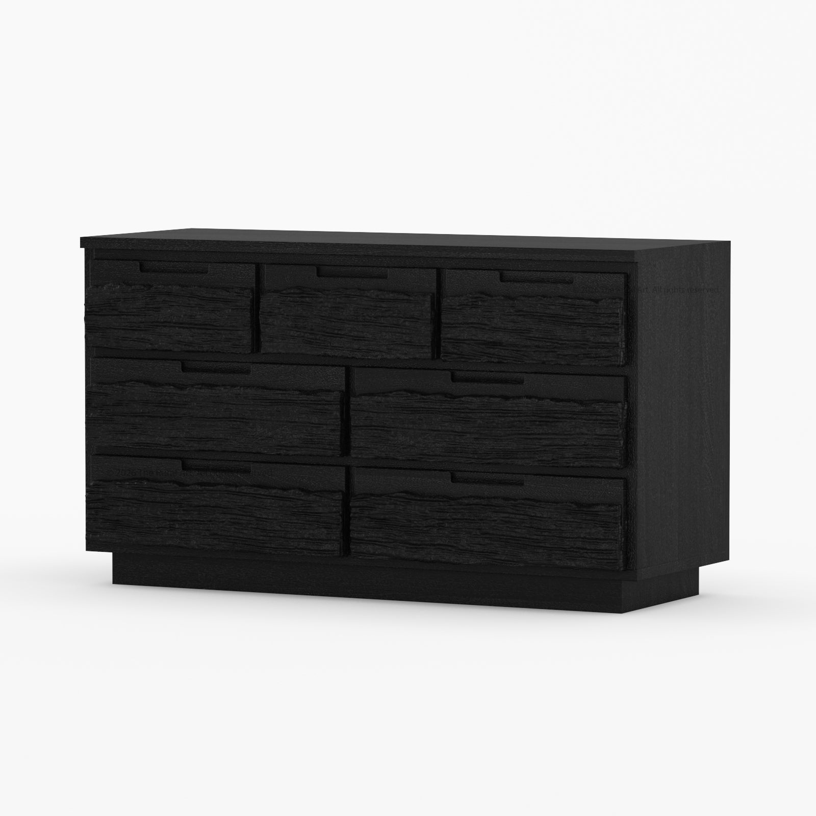Nome Modern Solid Wood Textured Dresser