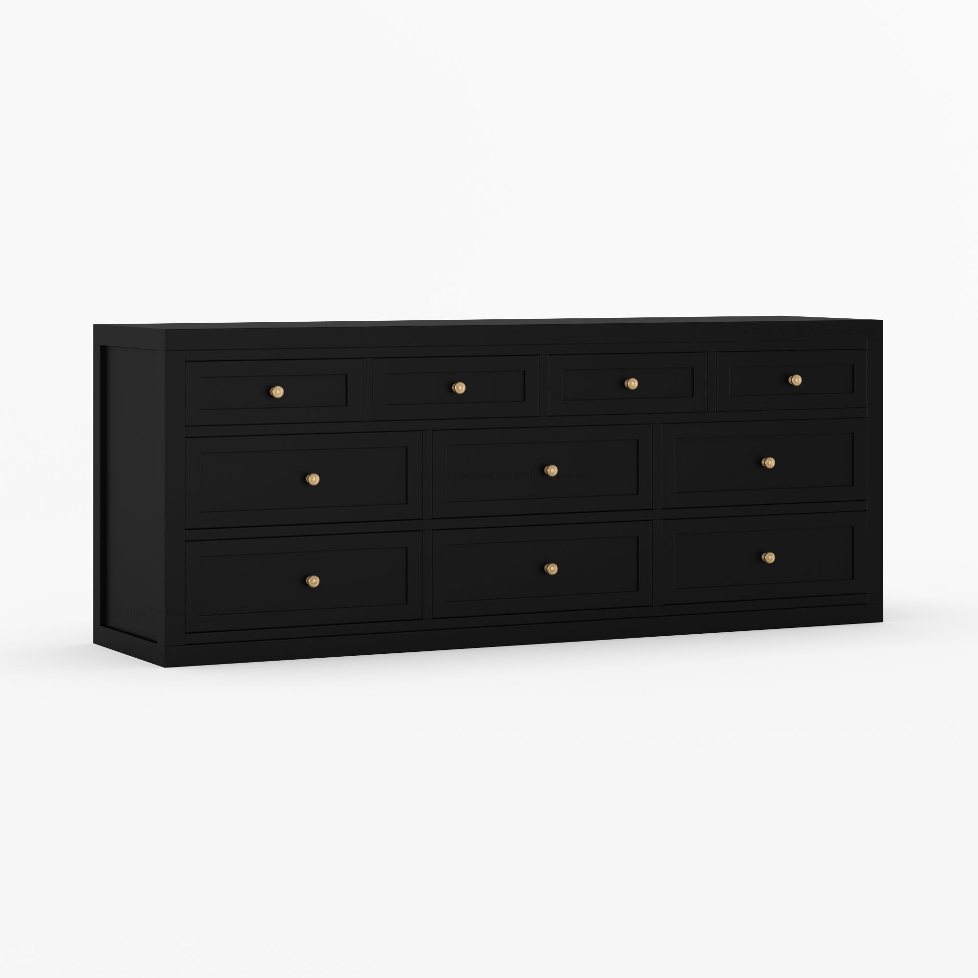 Seward Solid Wood Dresser with Panel Detailing