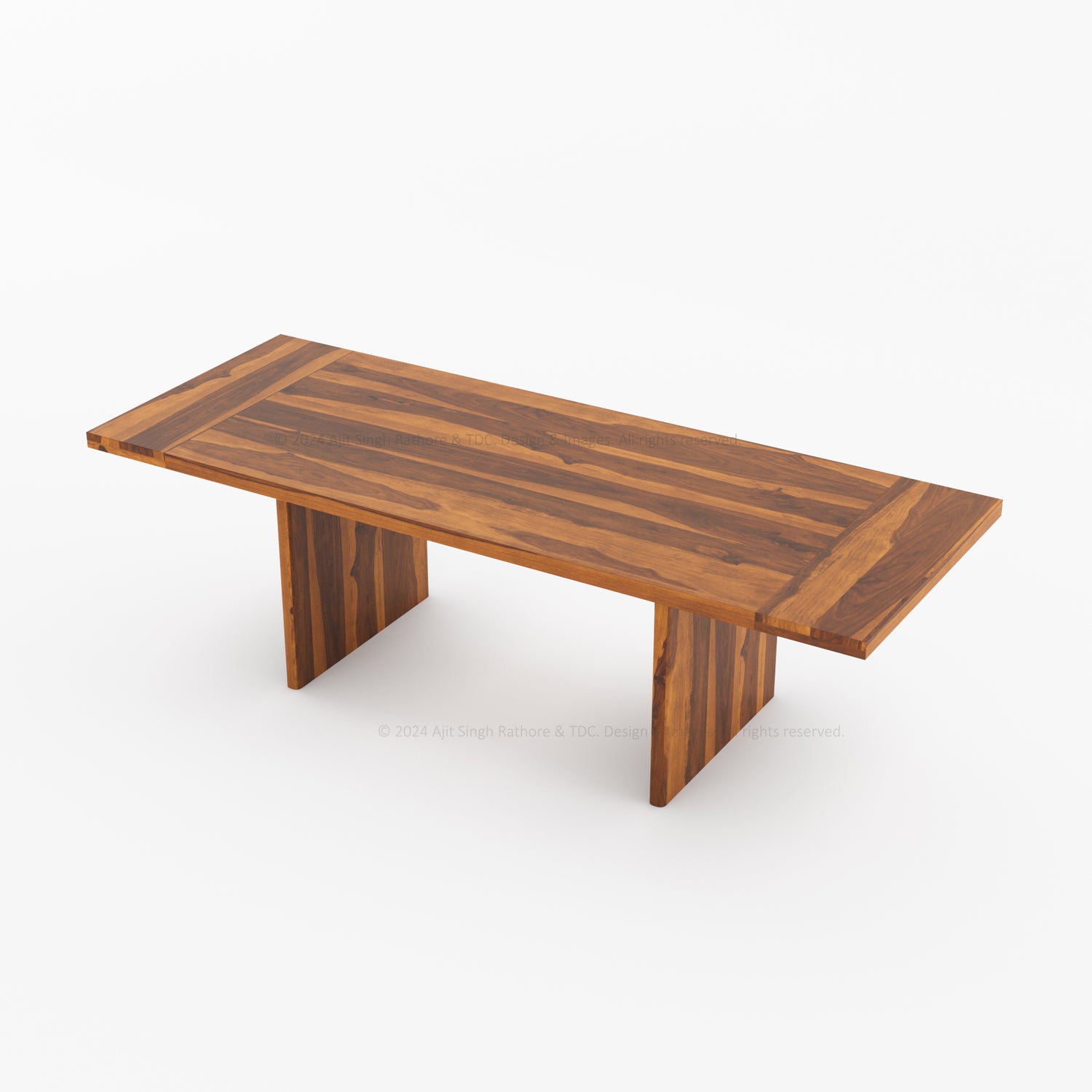 Charlotte Rustic Solid Wood Dining Table