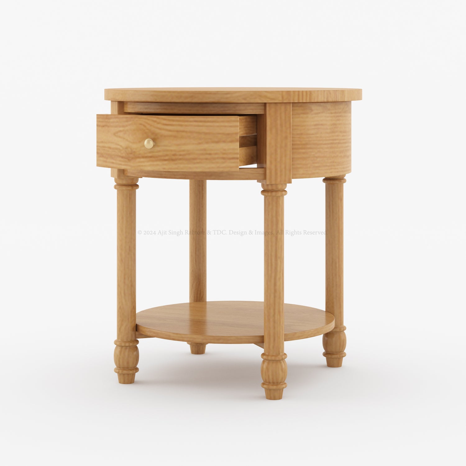 Savannah Teak Wood Night Stand