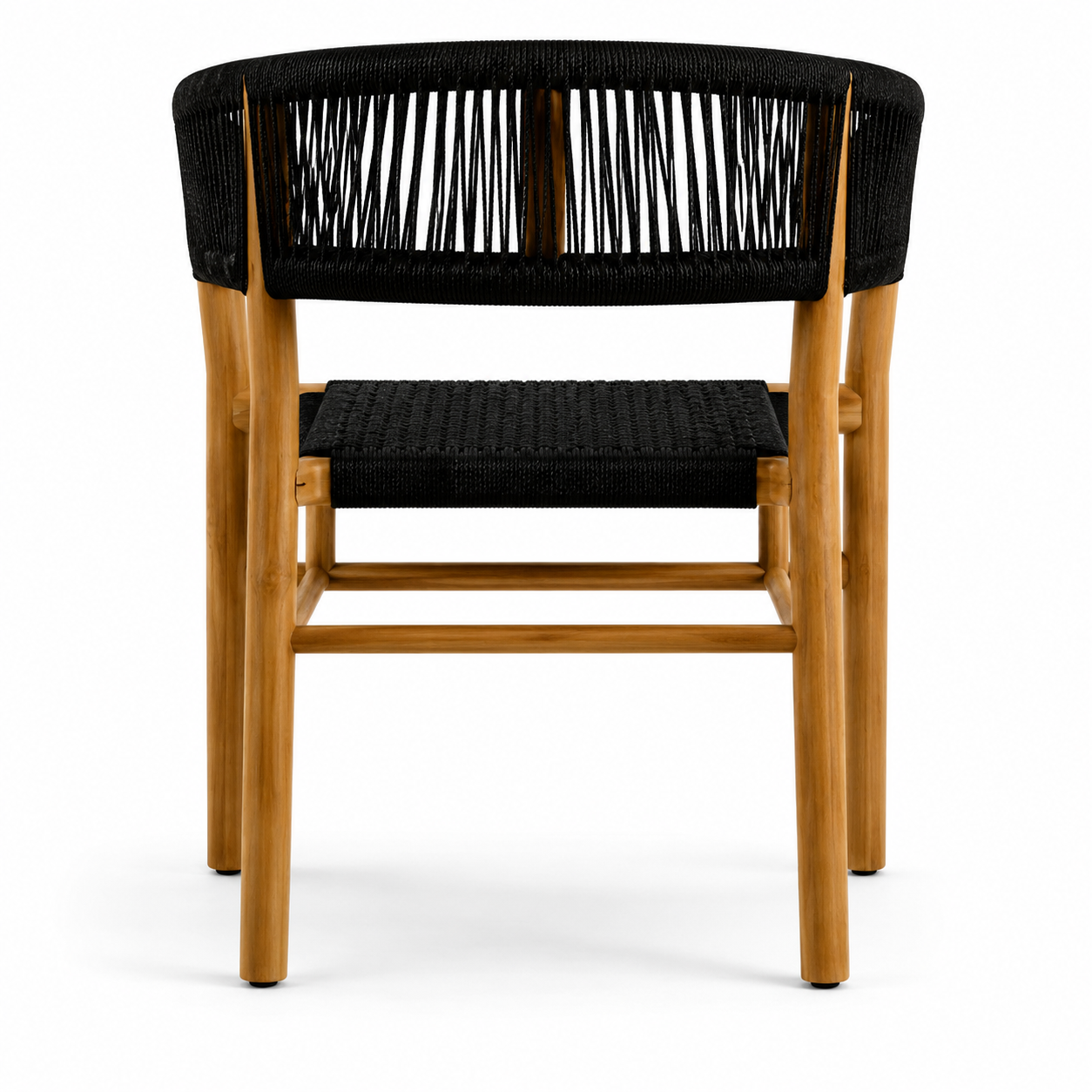 Valdez Solid Teak Wood Rope Dining Chair