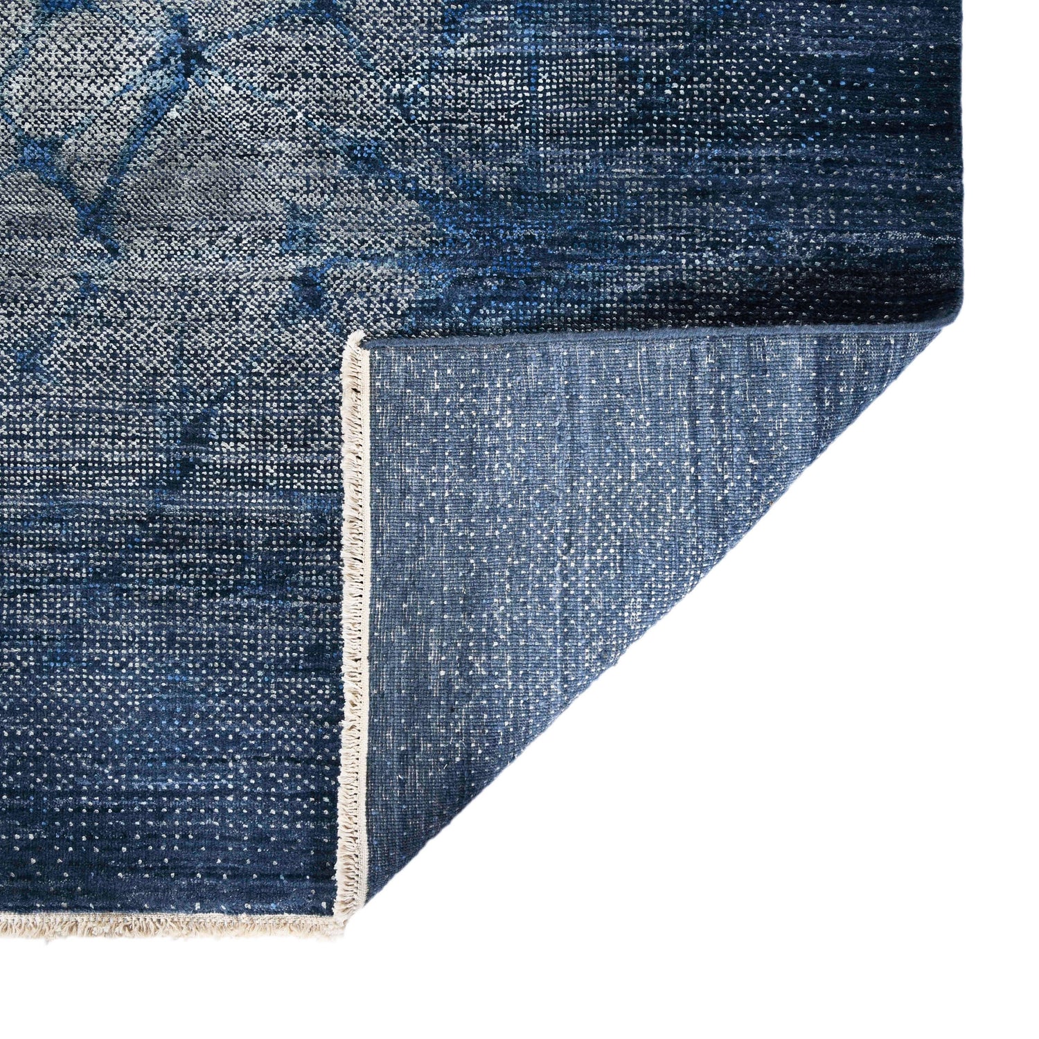 Vienna Blue Sapphire Hand-Knotted Wool &amp; Silk Rug