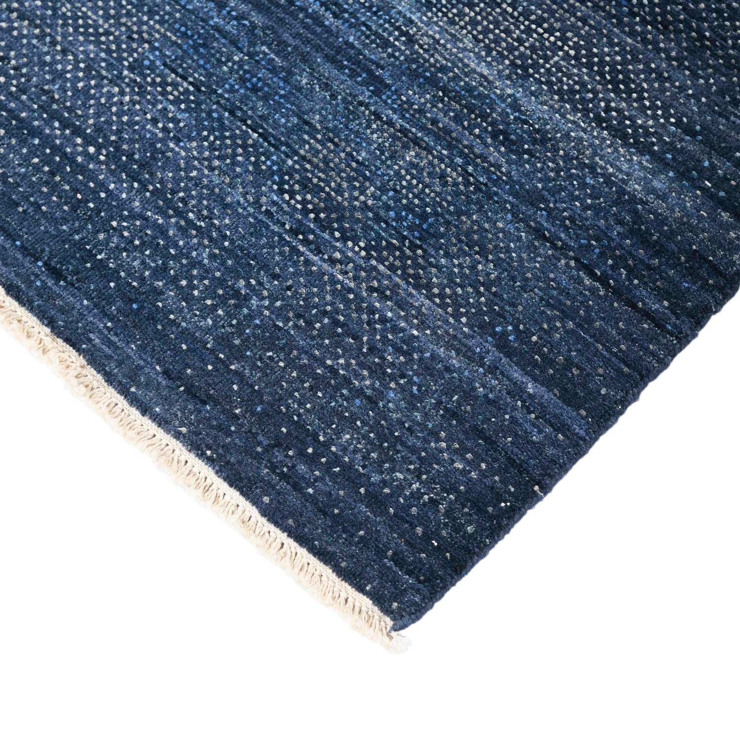Vienna Blue Sapphire Hand-Knotted Wool &amp; Silk Rug