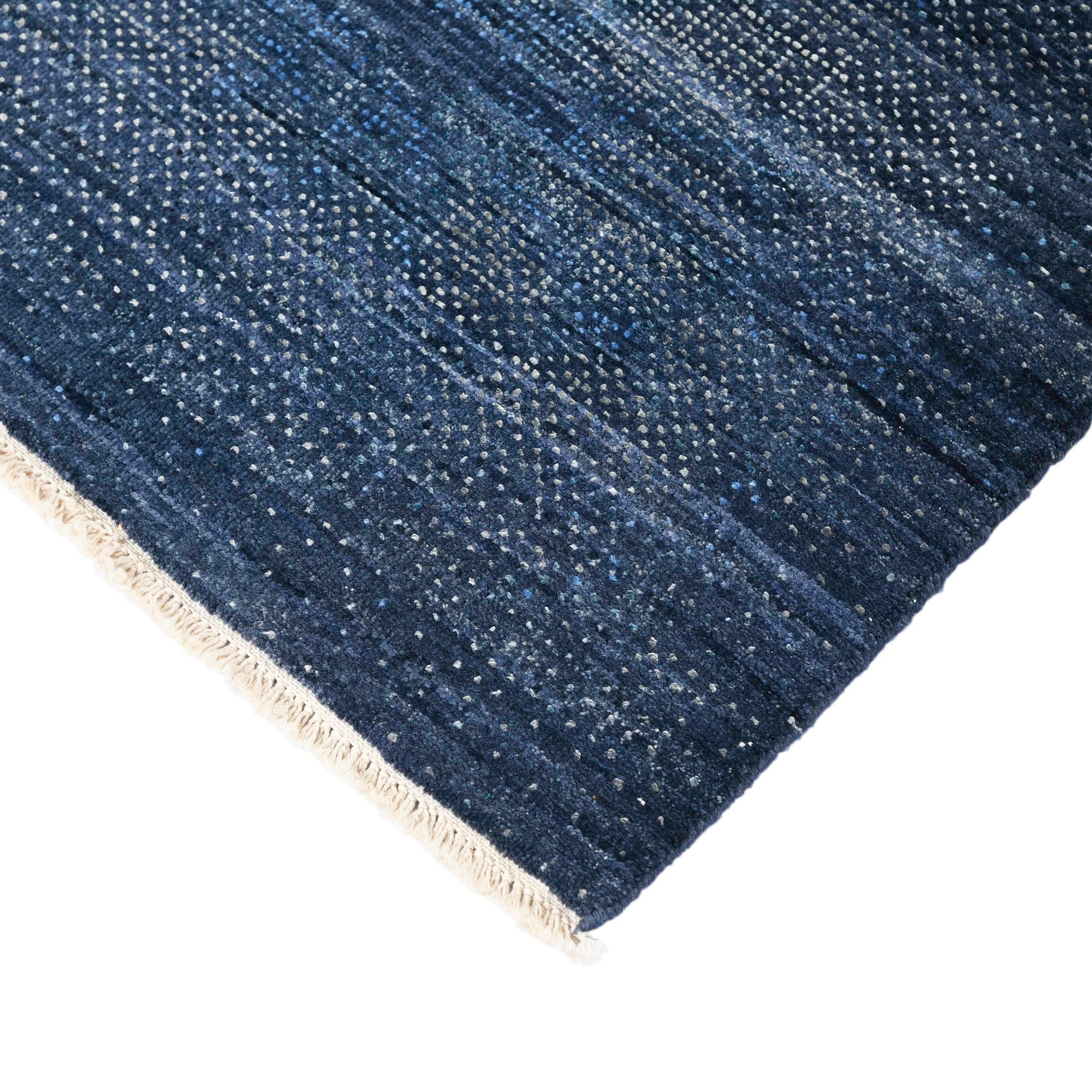 Vienna Blue Sapphire Hand-Knotted Wool &amp; Silk Rug