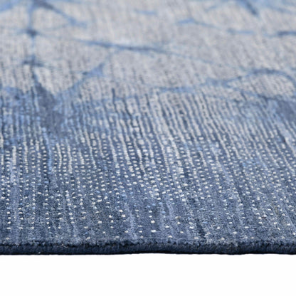 Vienna Blue Sapphire Hand-Knotted Wool &amp; Silk Rug