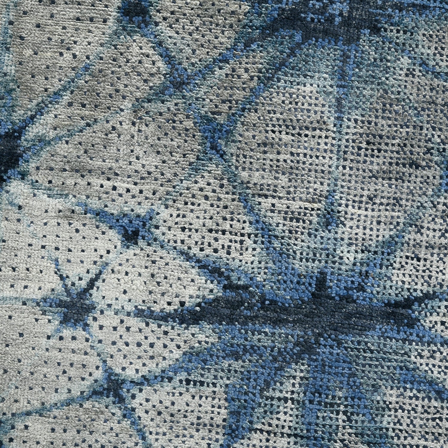 Vienna Blue Sapphire Hand-Knotted Wool &amp; Silk Rug
