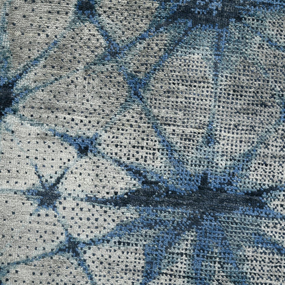 Vienna Blue Sapphire Hand-Knotted Wool &amp; Silk Rug