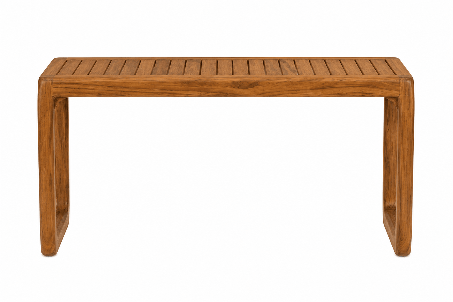 Dallas Slatted Solid Teak Wood Bar Table