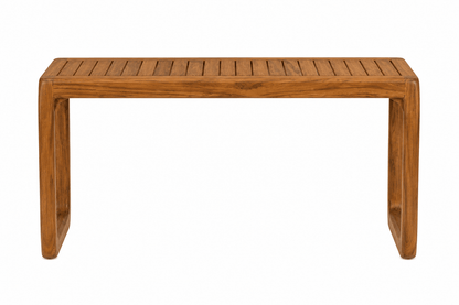 Dallas Slatted Solid Teak Wood Bar Table