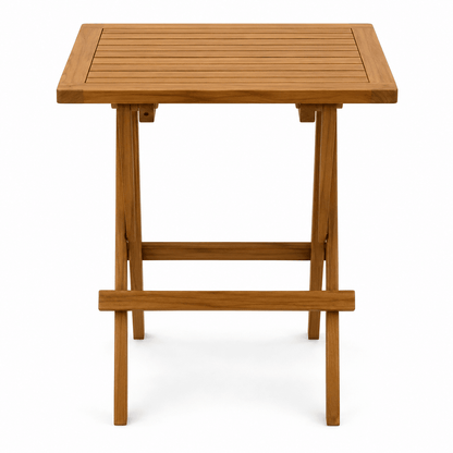 Fresno Folding Solid Wood Square Outdoor Table