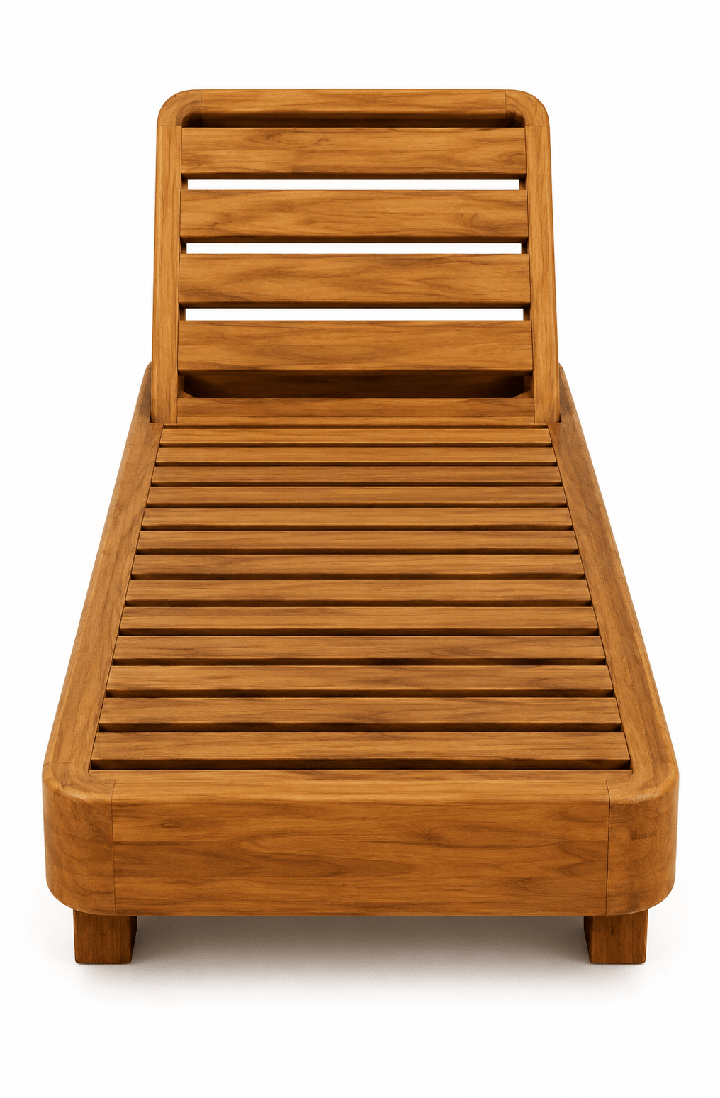 Concord Solid Teak Wood Adjustable Outdoor Sun Lounger