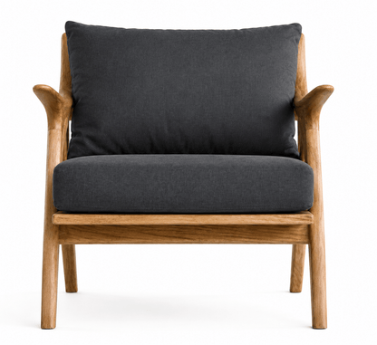 Calexico Solid Teak Wood Lounge Chair with Cushions | 1 Seater &amp; 2 Seater Options