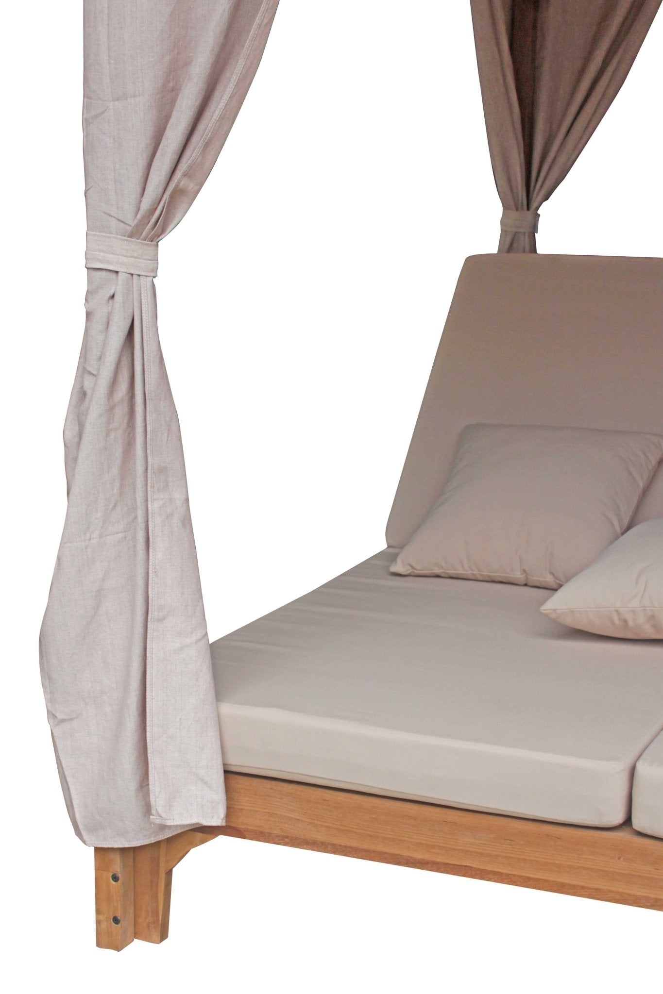 Santorini Outdoor Canopy Daybed with Adjustable Loungers