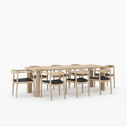 Lexington Modern Solid Wood Dining Table and Chair Set