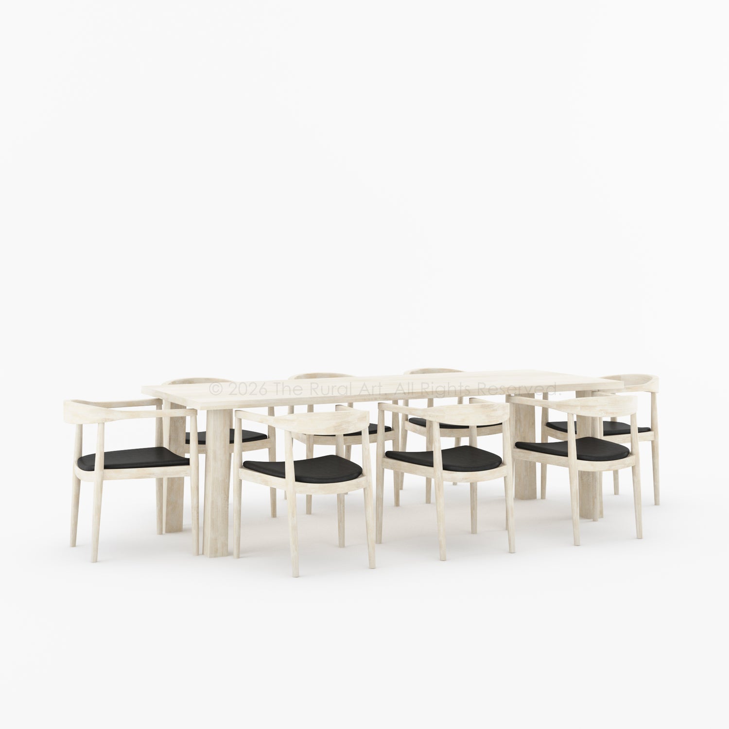 Lexington Modern Solid Wood Dining Table and Chair Set