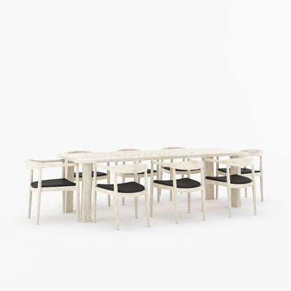 Lexington Modern Solid Wood Dining Table and Chair Set