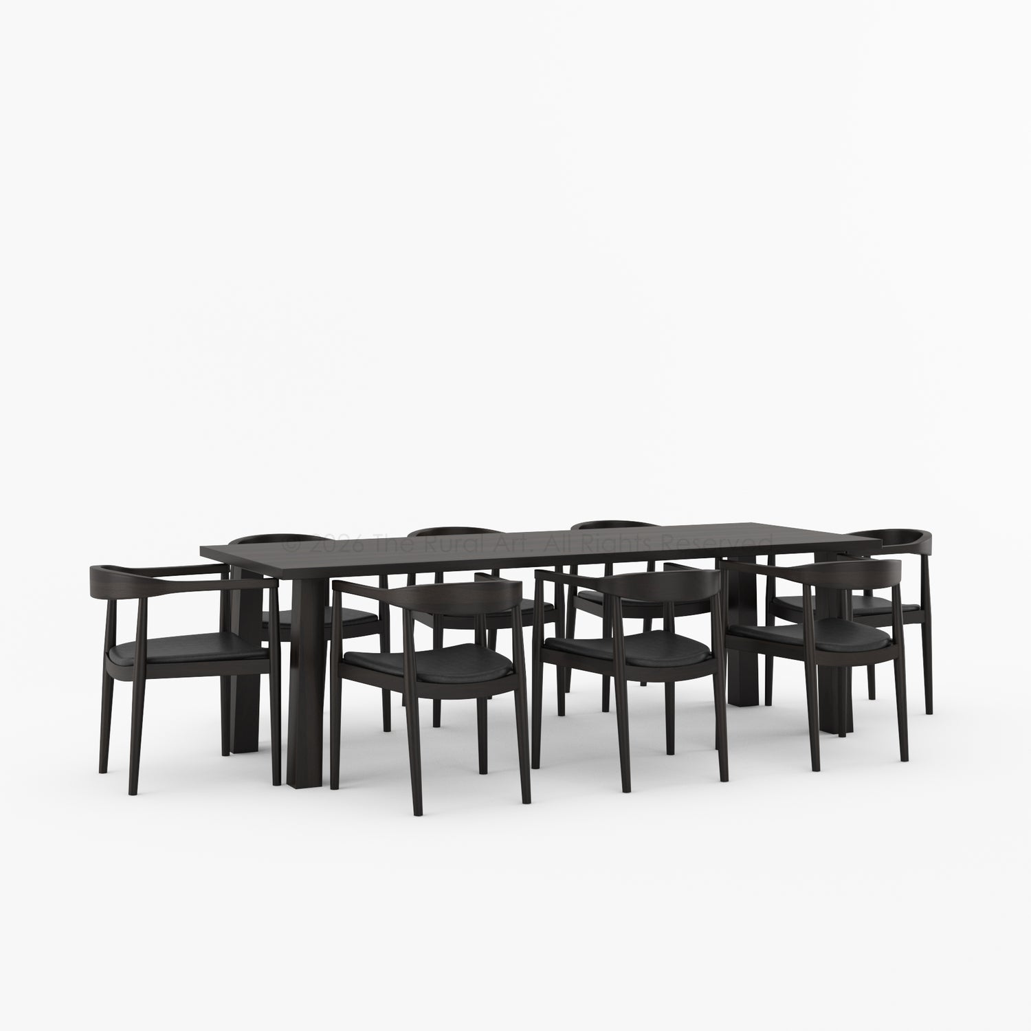 Lexington Modern Solid Wood Dining Table and Chair Set