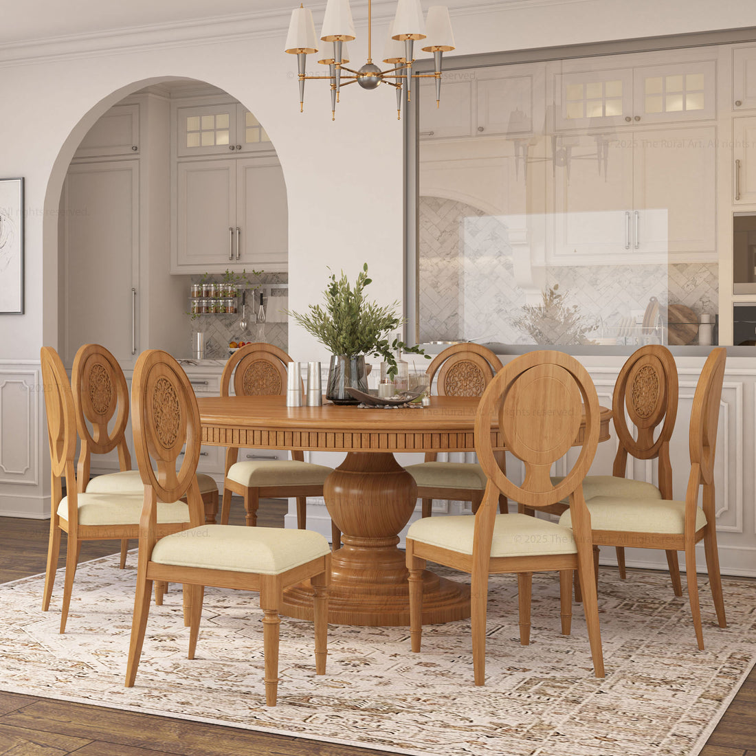 Jackson Solid Wood Premium Dining Table Set