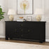 Black Sideboard With 2 Doors and 3 Drawers