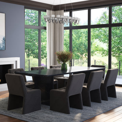 Sylacauga Marble Dining Table &amp; Upholstered Chair Set