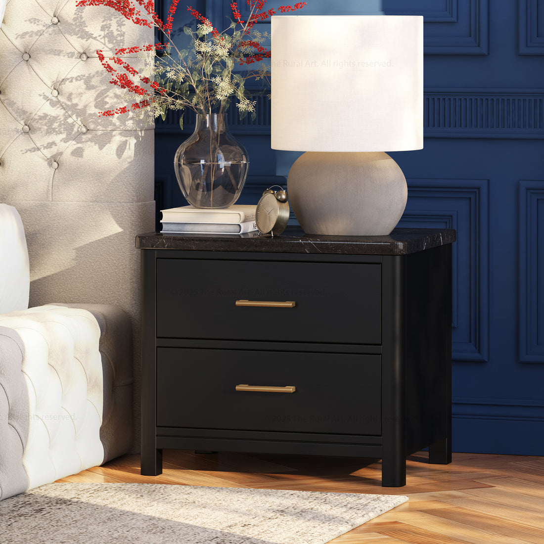 Sebring Prestige Nightstand with Stone-Top
