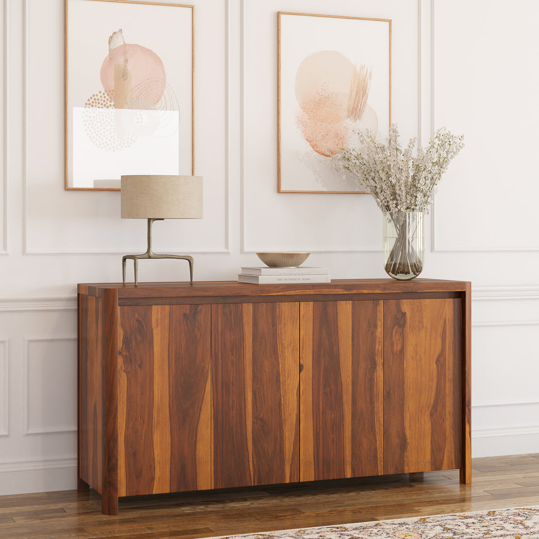 Florence Minimalist Solid Wood Sideboard