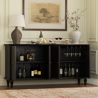 Atmore Wine Bar Sideboard Buffet Made in Solid Wood