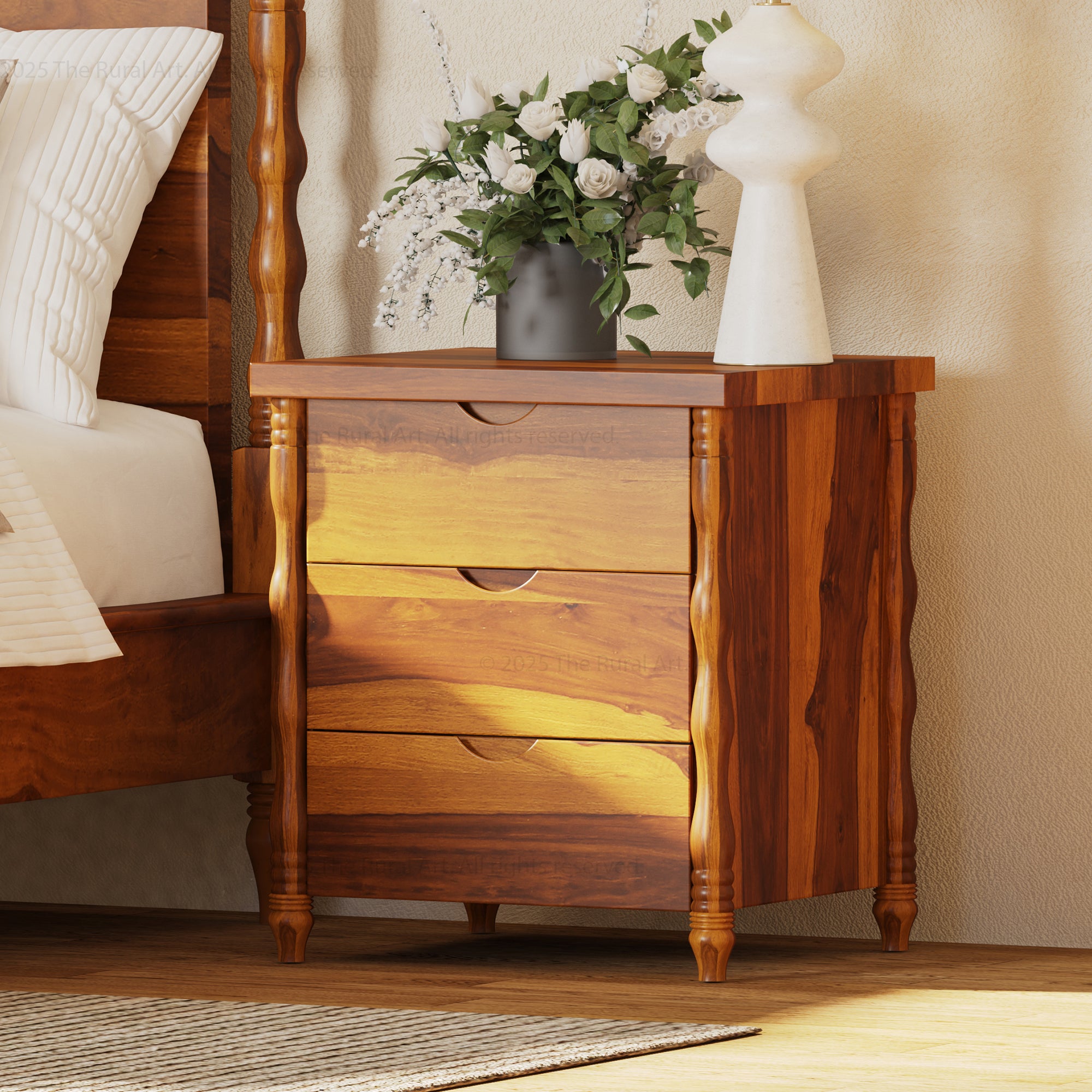 Jasper Heritage Turned-Leg Nightstand