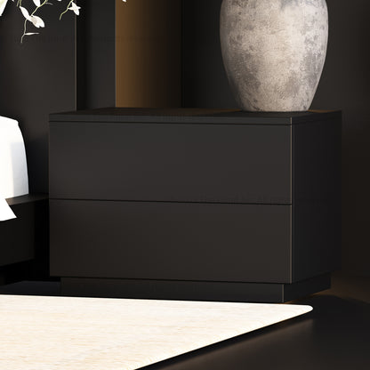 Kingston Solid Wood Nightstand Modern Minimalist Bedside Table
