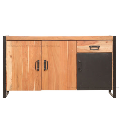 Hackensack Industrial Solid Wood Sideboard