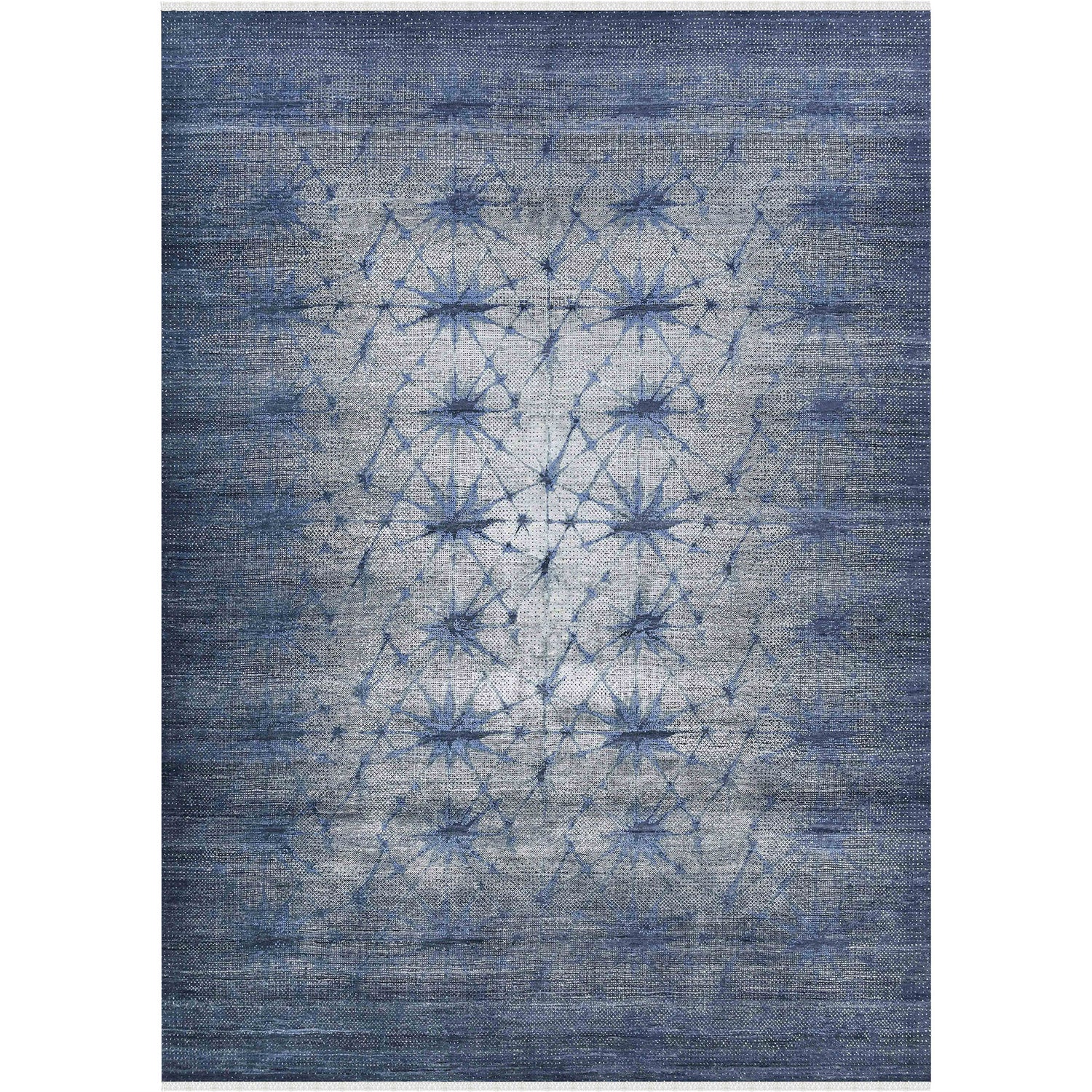 Vienna Blue Sapphire Hand-Knotted Wool &amp; Silk Rug