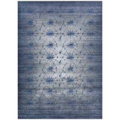 Vienna Blue Sapphire Hand-Knotted Wool &amp; Silk Rug