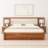 Roselle Storage Bed with Upholstery Headboard