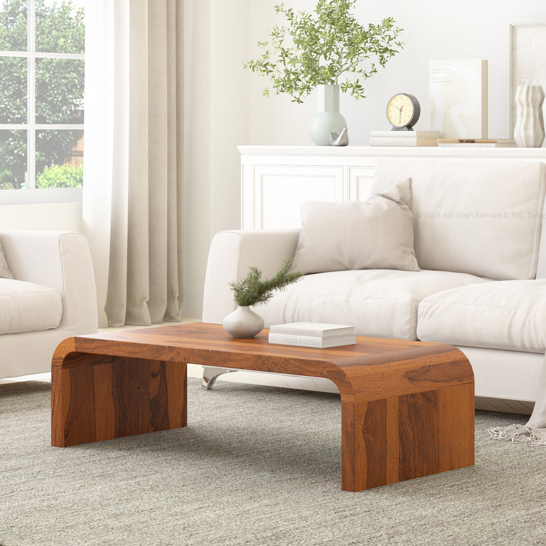 Denver Solid Wood Arch Coffee Table