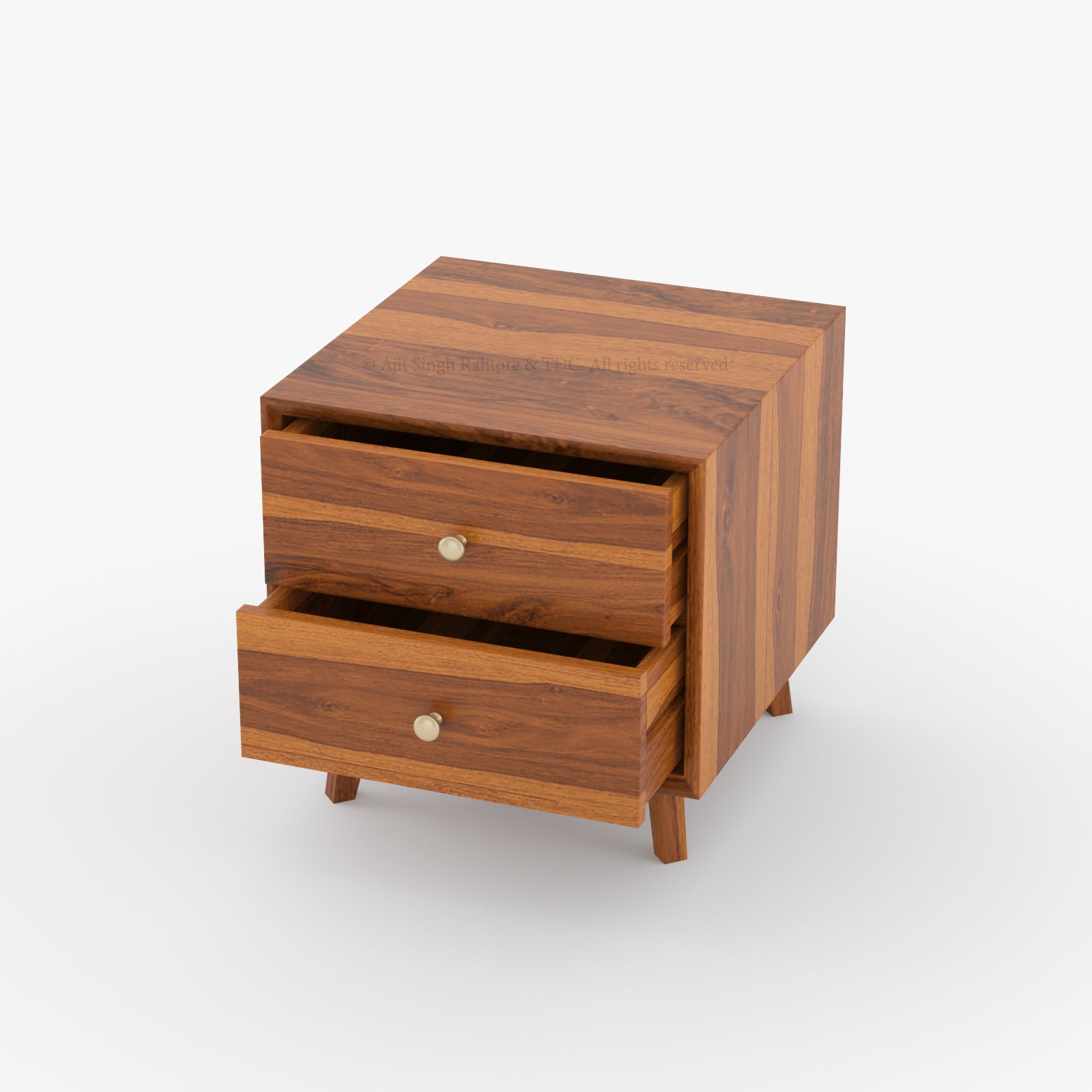 Berkeley Night Stand with Two Drawers