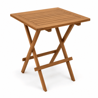 Fresno Folding Solid Wood Square Outdoor Table
