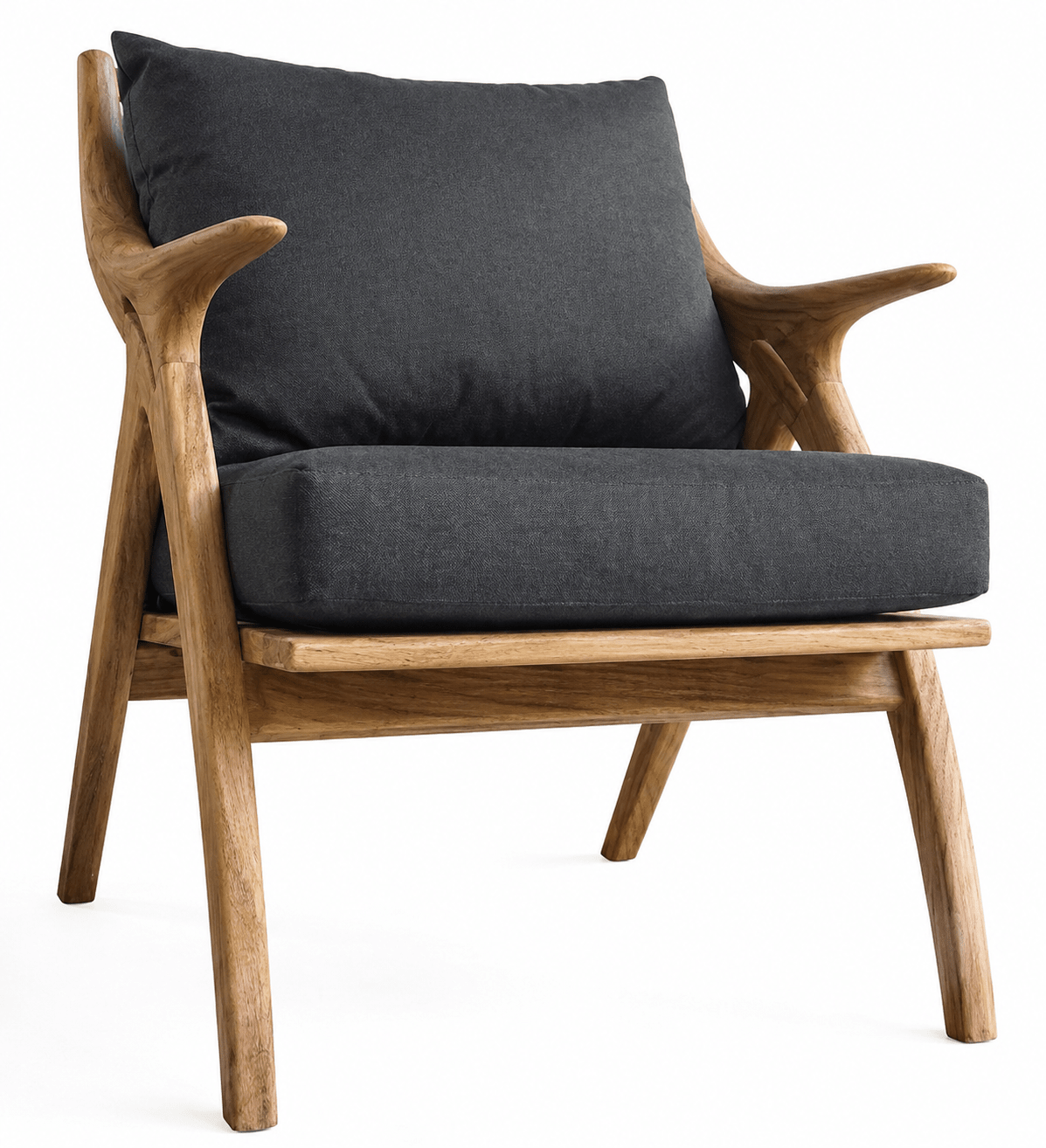 Calexico Solid Teak Wood Lounge Chair with Cushions | 1 Seater &amp; 2 Seater Options