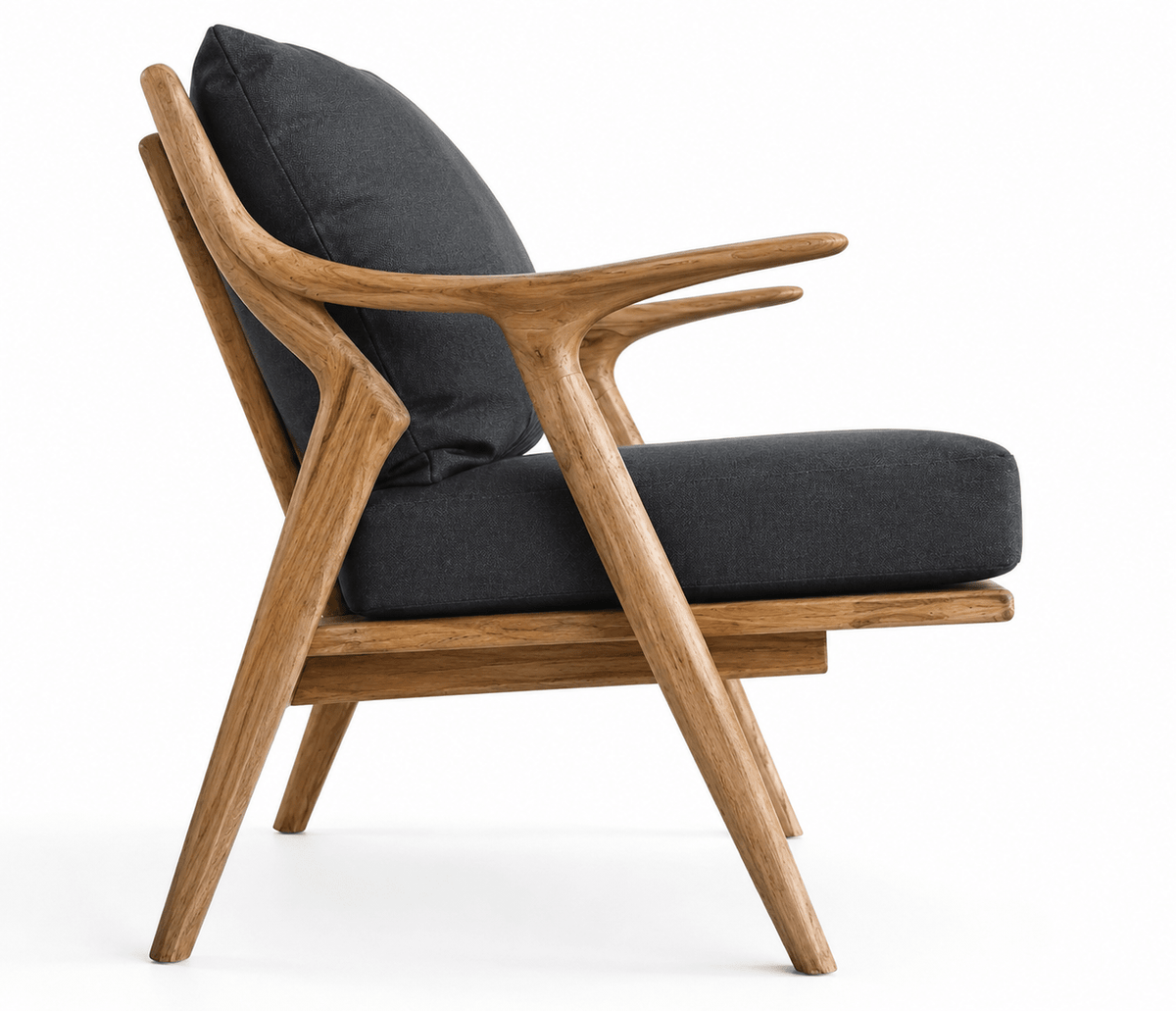 Calexico Solid Teak Wood Lounge Chair with Cushions | 1 Seater &amp; 2 Seater Options