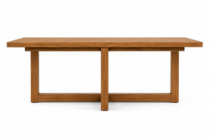 Decatur Solid Teak Wood Rectangular Coffee Table